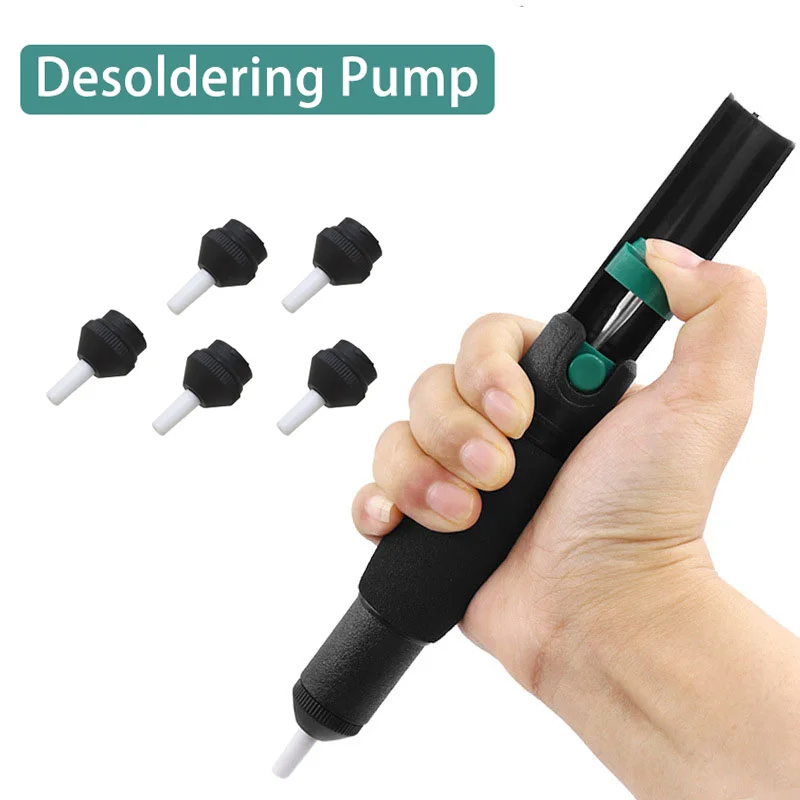 Plastic Desoldering Pump Vacuum Solder Sucker Tool for Hand Welding and Removal