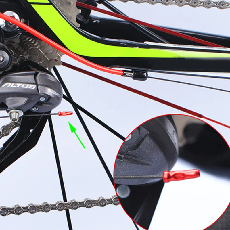 50 шт. велосипедные внутренние наконечники троса из сплава, дорожные горные велосипеды, тормозные наконечники, концевые обжимы троса переключения передач