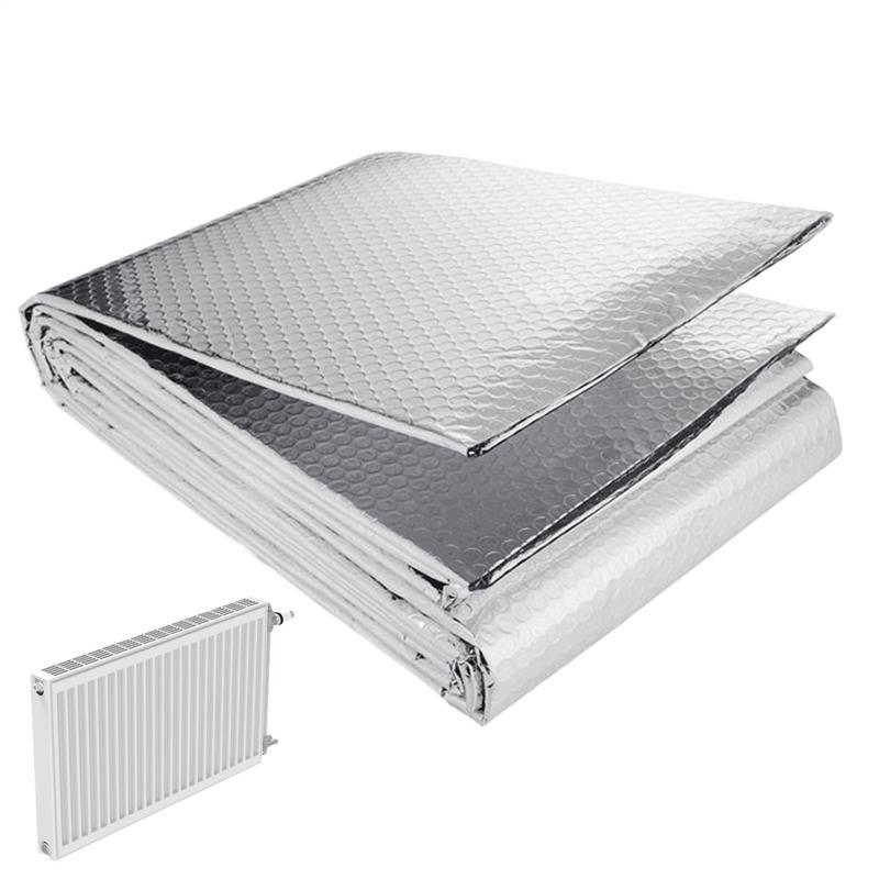 Heat Reflective Foil Insulation 16 Ft X 24 Inch Energy Saving Insulation Foil Double Side Aluminum Foil Thermal Insulation