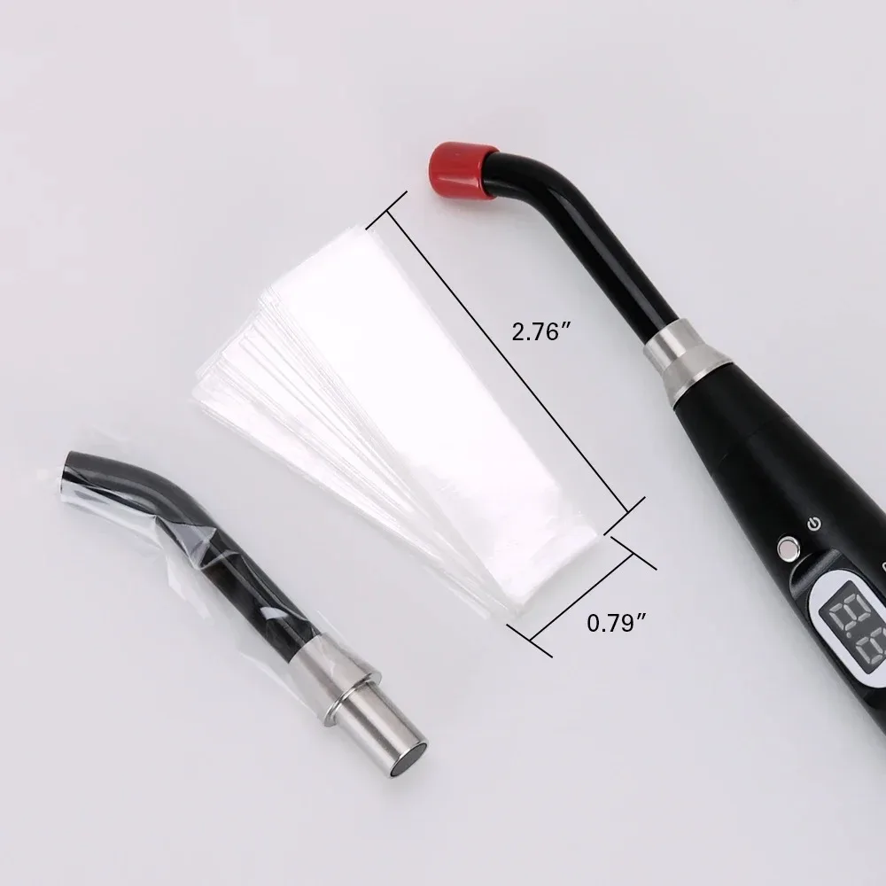 วัสดุทันตกรรมทิ้ง Light Curing หัว 200 ชิ้น/กล่องป้องกัน Light Guide Light Stick แขน 18*67 มม./2.76*0.79 นิ้ว