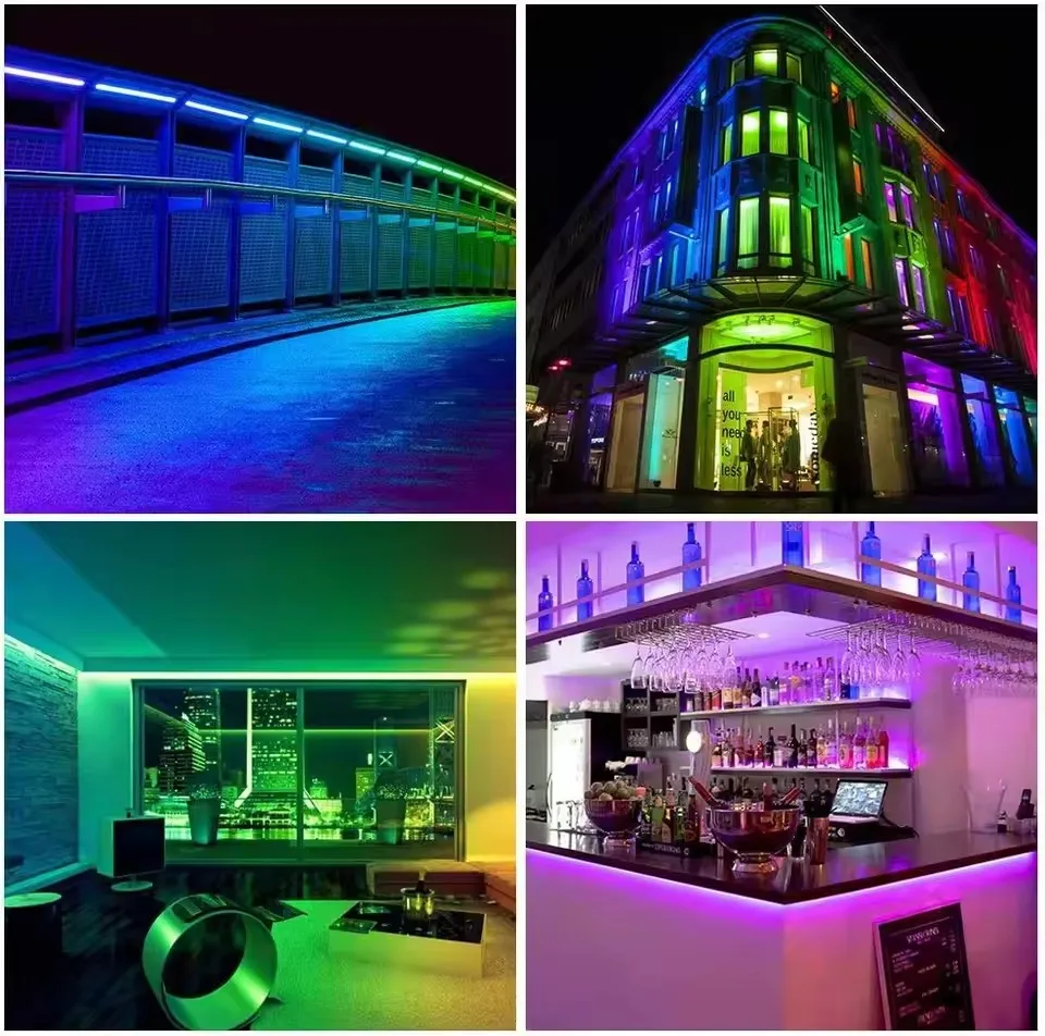 Ws2812B Rgbic Led Strip Light 5V Usb Wall Home Rgb Light Strip Controller App Bluetooth Control 1-30M Flexible Ribbon Lamp Diode