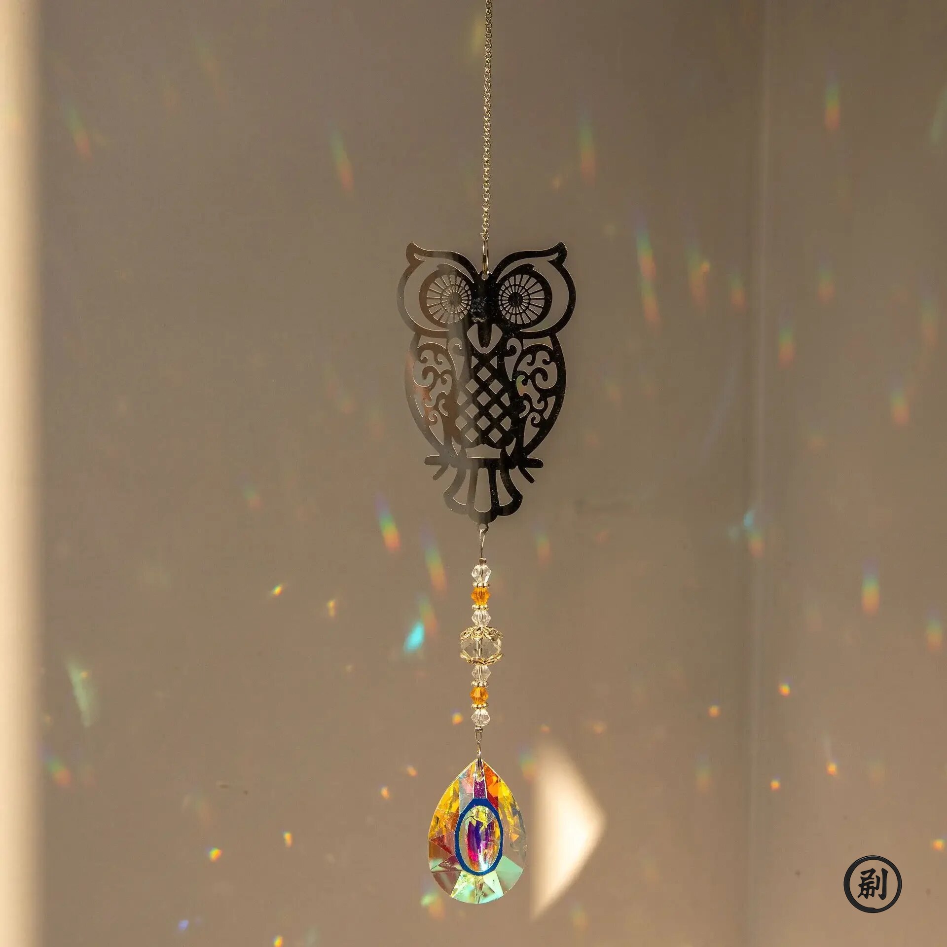 Crystal Sun Catcher Prisms Hanging Rainbow Chaser Window Wind Chime Tree of Life Home Decoration Car Art Hanging Pendant
