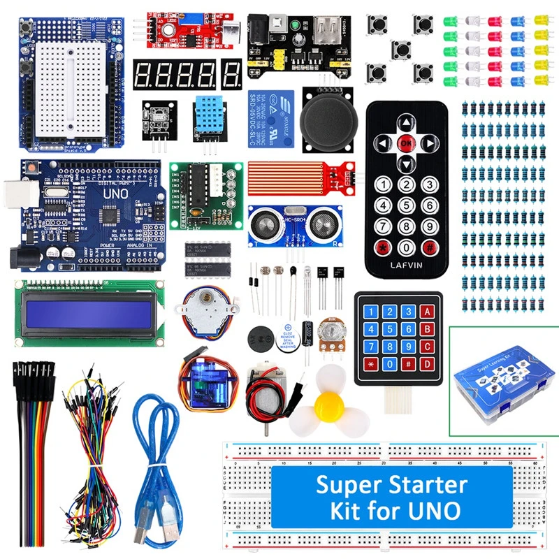 Kit de atualização RFID Super Starter kit UNO R3 placa de desenvolvimento aprimorada kit de aprendizagem tutorial