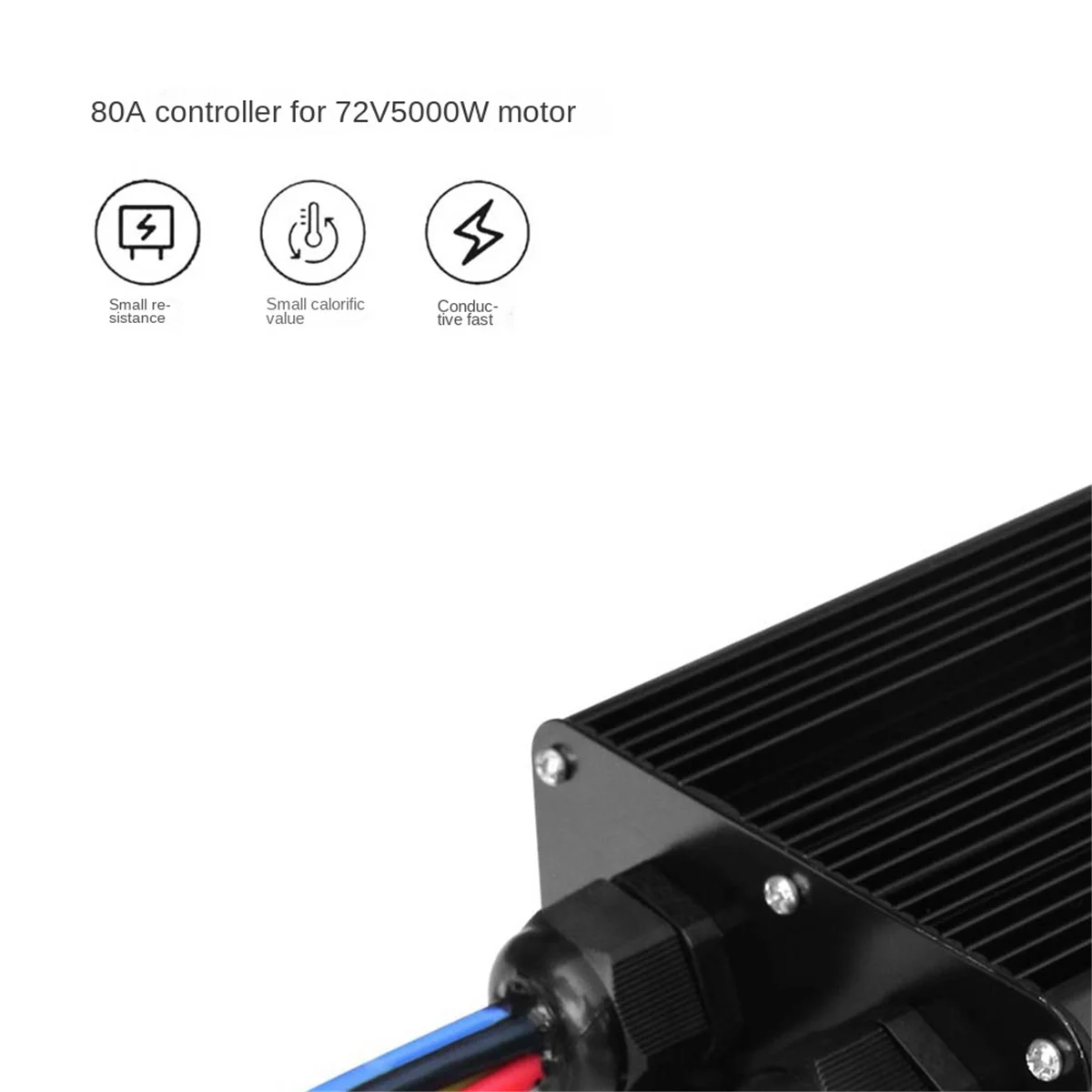 LDHL Square Wave Controller 48-72V 80A 5000W Electrics Bike Scooter Engine Motor Hall Sensor Lithium Conversion Controller