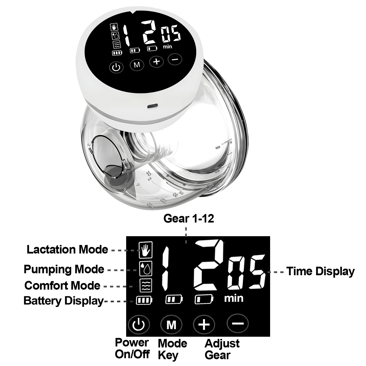 Tire-lait électrique Portable, entièrement automatique, intégré, Portable, collecte de lait maternel, alimentation