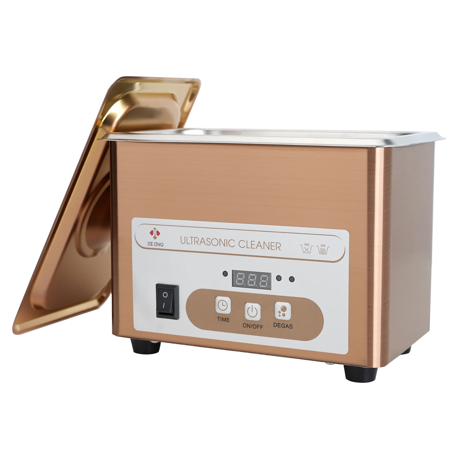 JIEJING 800mL Ultrasonic Cleaner, 60W Power, 40kHz Ultra Sonic Cleaning Machine For Jewelry, Diamond Ring, Necklace, Small Parts