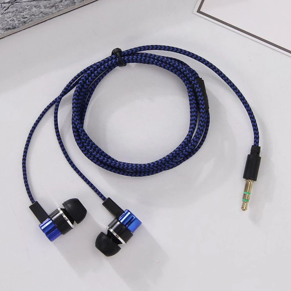 Przewodowe słuchawki douszne 3,5 mm 2 podstawowe pudełko Bass Stereo Słuchawki douszne Słuchawki mobilne z redukcją szumów Doskonałe słuchawki stereo z basem