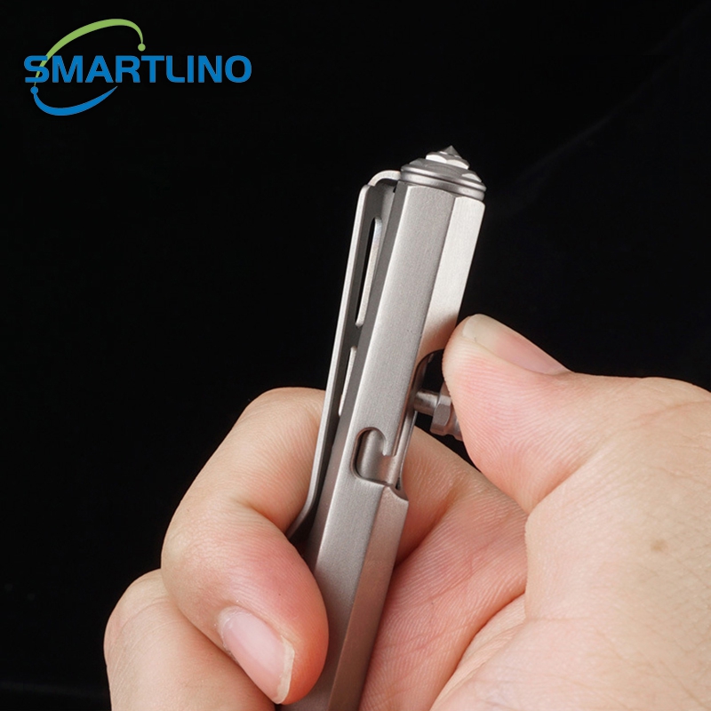 Titanium Alloy Tactical Pen Security Protection Personal Defense Ballpoint Pen Emergency Window Breaker Survival Supplies