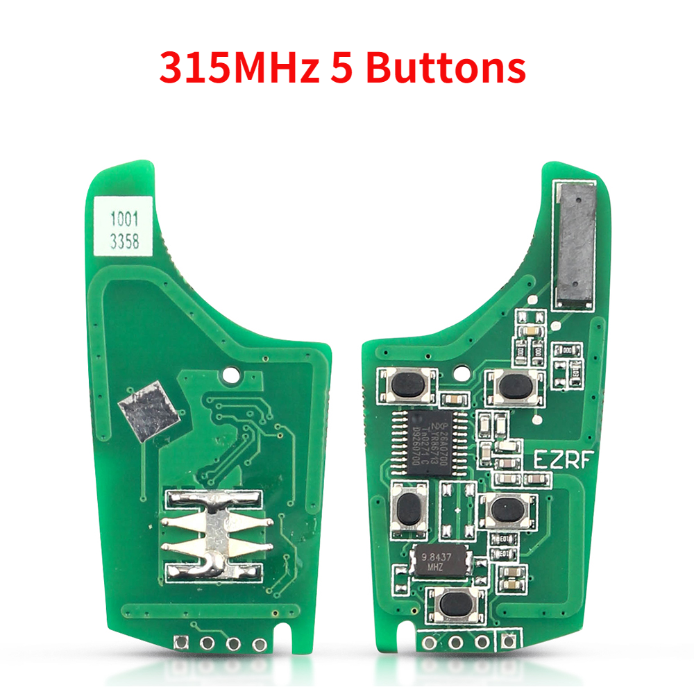 Keyyou-車のリモートキー回路ボード、315 mhz、433mhz、chevaluu、スクラブ、aveo、spark、sail、opel、vauxhall、2、3、4 btn