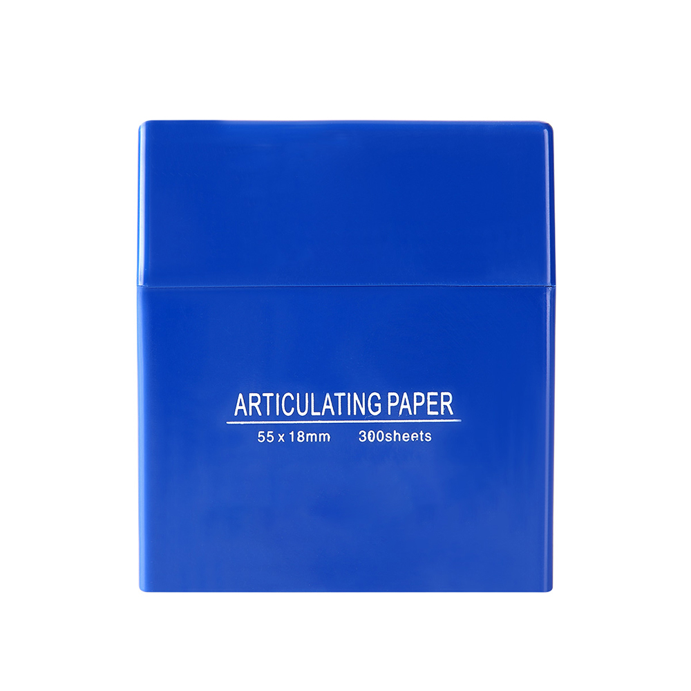 300 ピース/箱 55*18 ミリメートル歯科ブルー関節紙ストリップ歯科口腔歯ホワイトニング材料器具歯科