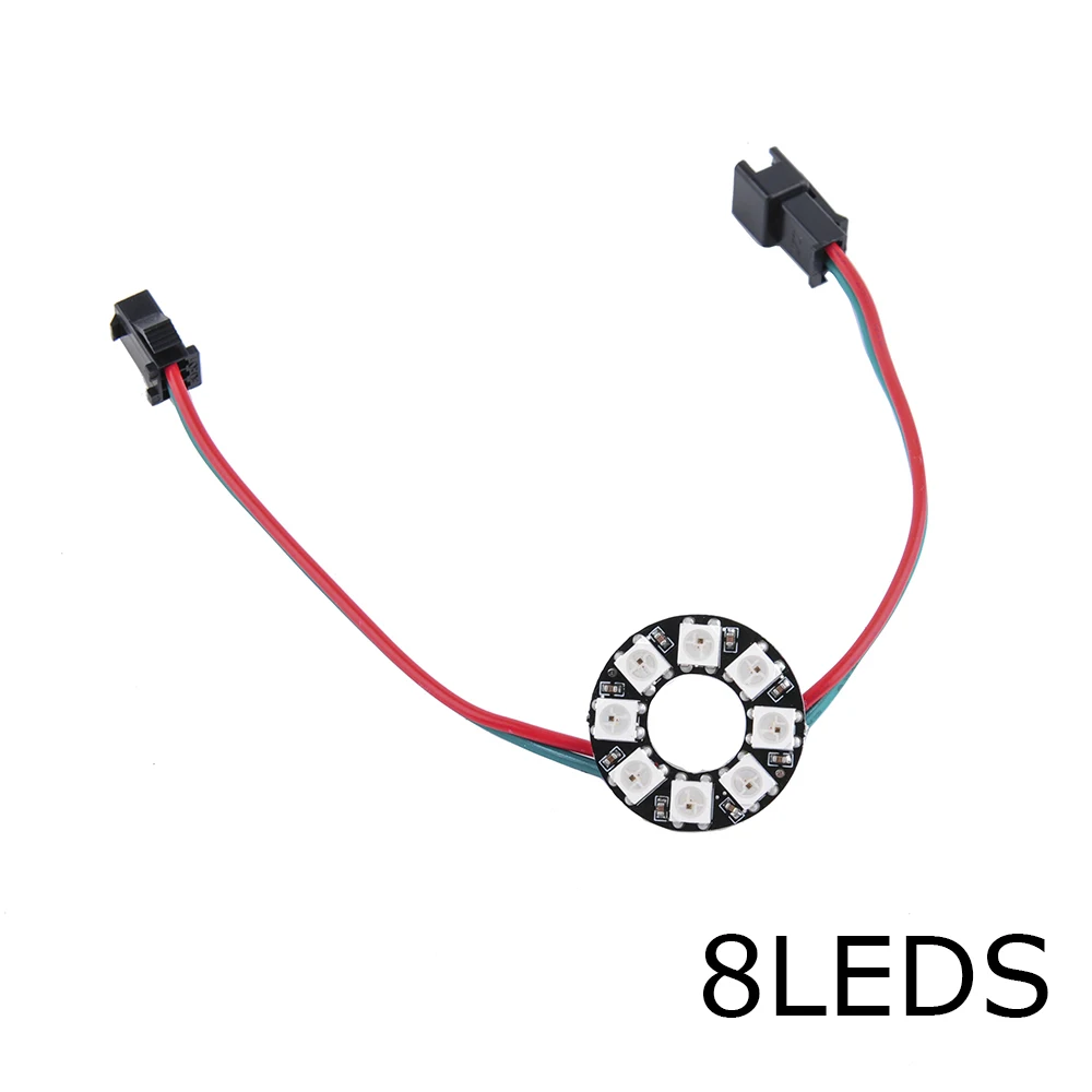 10 Stück WS2812B 8 Bits LEDs Pixel Ring RGB LED Kreis Ring Modul Vollfarbe rund DC5V