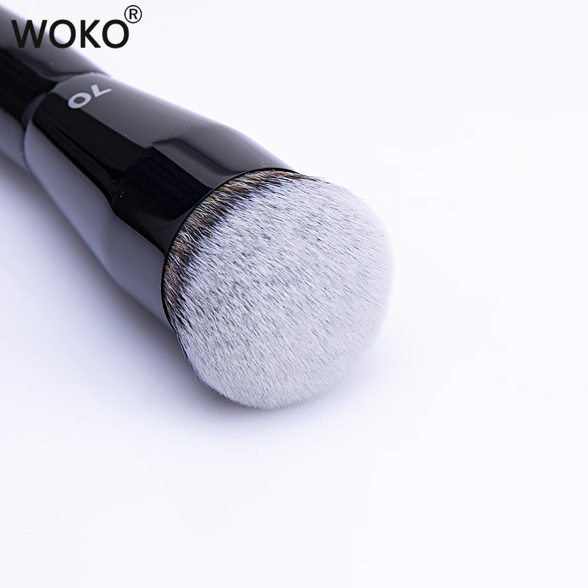 Flat Top Foundation Makeup Brushes Flat Angled Synthetic Hair Face Contour Foundation Liquid Cream Bronzer Buffing Makeup Tool