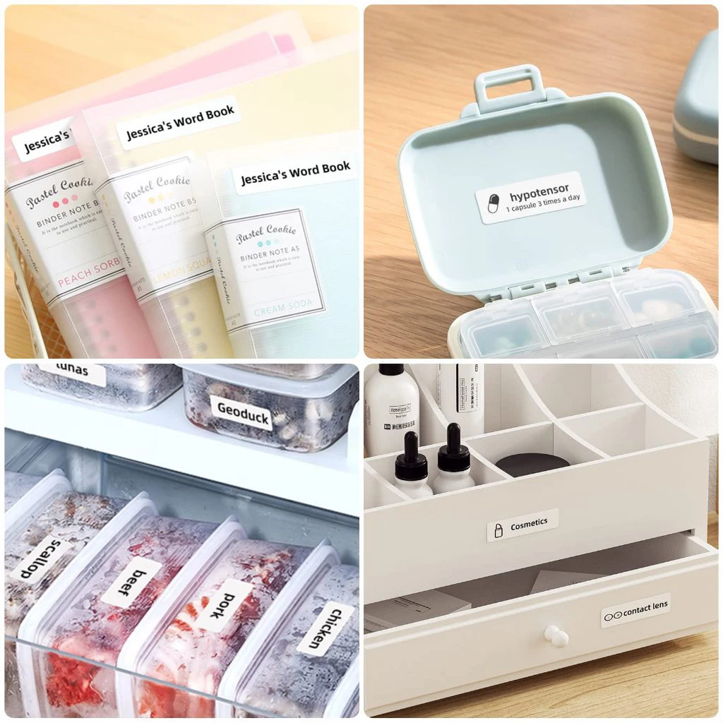 Mini Portable Thermal Printer Niimbot D110 Wireless UV Printer With Color Cartoon Transparent Adhesive Stickers Labeling Machine