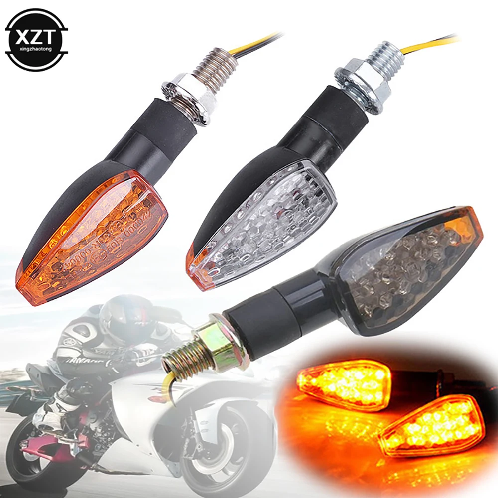 2pcs 12V Motorcycle Turn Signals Turn Signal Light 14LED Turn Signal Indicator Amber Light Blinker LED turn signal light