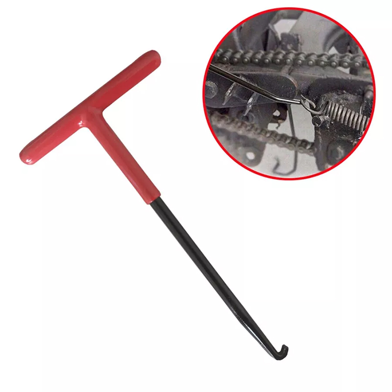 1/2 PCS Uitlaat Lente Puller Tool Motorfiets Uitlaat Lente Haken, T Handvat Haken Sneeuwscooter Lente Puller Removal Tool