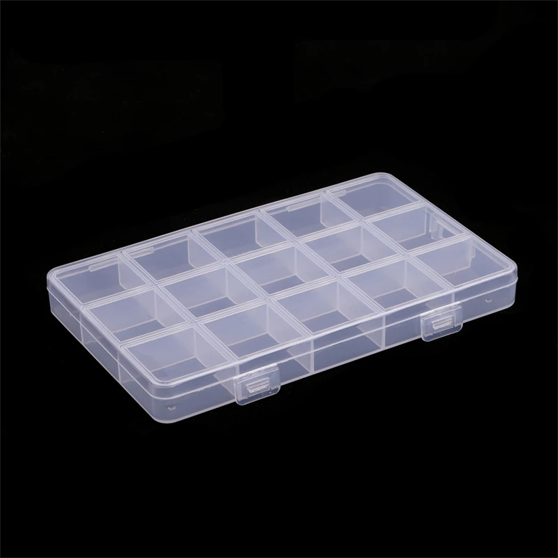 Plastic Sieraden Doos Compartiment Slot Organisator Opslag Kralen Container Verstelbare Sieraden Opbergdoos Rechthoek Case Display