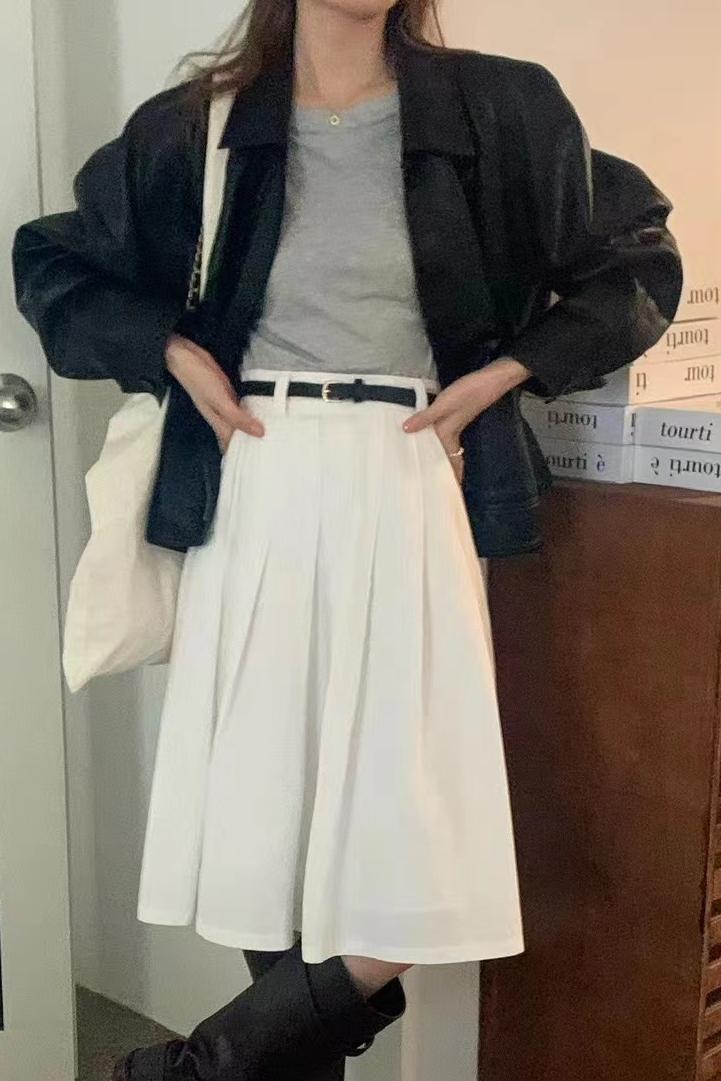 Jaqueta de Motocicleta Estilo Retrô Solta com Bolso com Zíper, Casaco de Couro Faion para Mulheres Jovens, Estilo de Trabalho