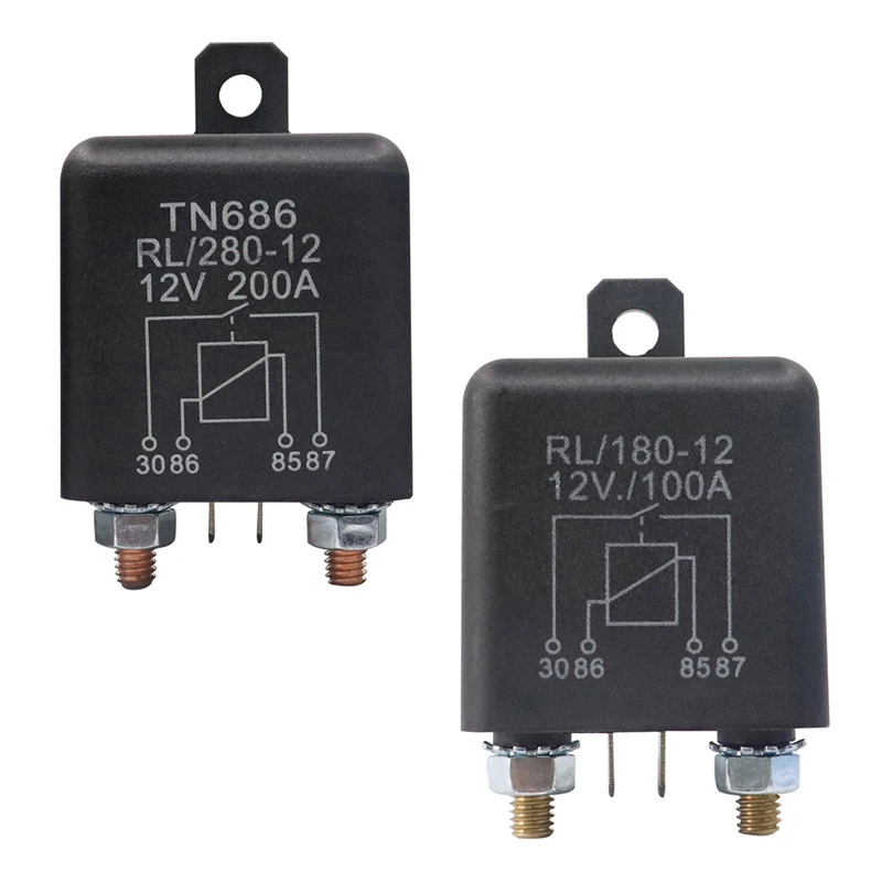 Relé atual alto que começa o carro pesado automotivo do começo do poder 200A 100A 12V/24V