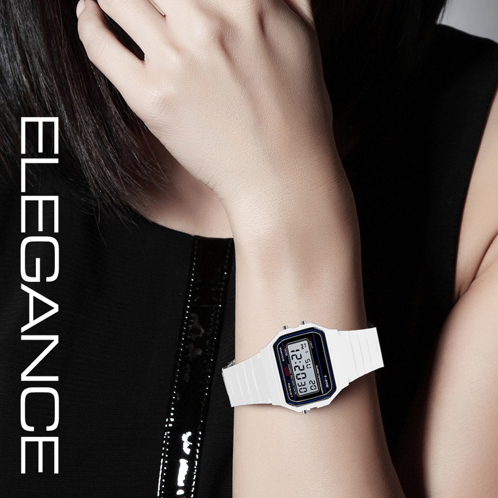 F91 relojes digitales analógicos de lujo para hombres y mujeres, relojes militares deportivos LED impermeables, reloj de pulsera para niños, reloj infantil