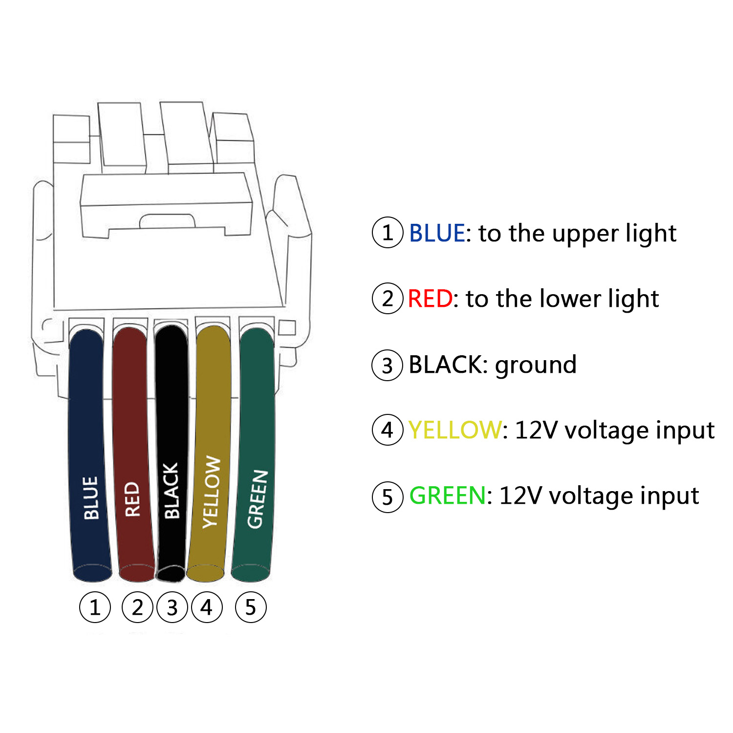 Interruptores de botón doble para coche de 12V, barra de luz LED, cámara trasera delantera para Toyota 4Runner Hilux Prado Landcruiser 4Runner