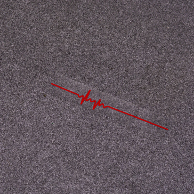 40X6.1cm1 ชิ้น ECG Strip รถสติกเกอร์ไวนิลสติ๊กเกอร์กันน้ํา Cool เลเซอร์สะท้อนแสง Auto สติกเกอร์อุปกรณ์ตกแต่ง