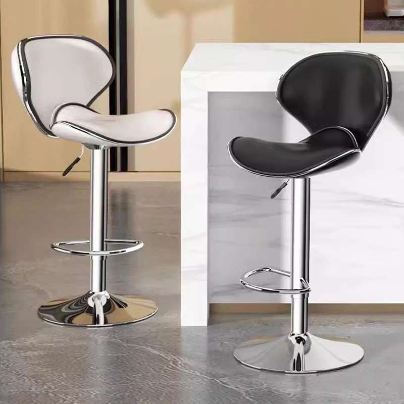 Luxuriöse Büro-Barstühle, drehbar, Designer, verstellbar, modern, minimalistisch, Barhocker, ergonomisch, weich, Taburete Alto, Wohnmöbel