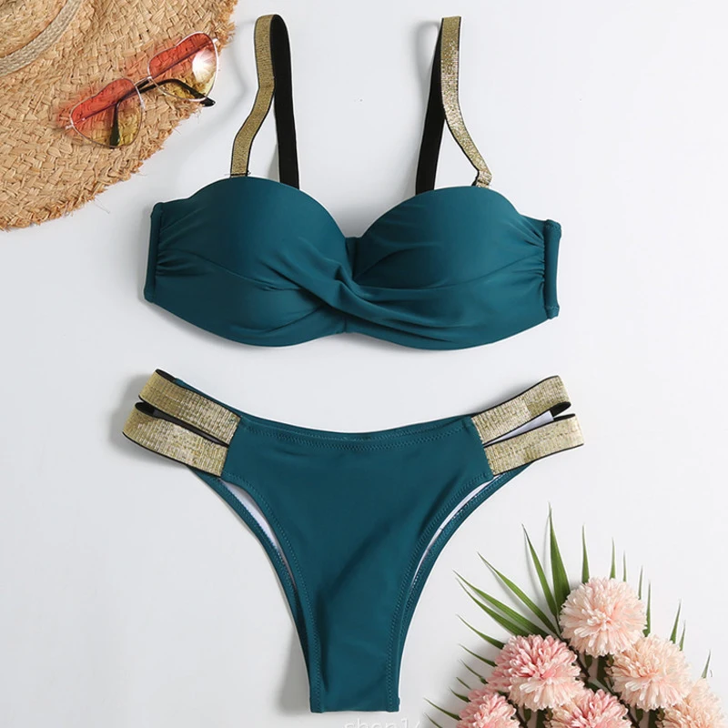 Été Sexy Bikinis Push Up maillots de bain femmes maillots de bain pour femme plage maillot de bain maillots de bain brésilien Bikini ensemble piscine baigneur