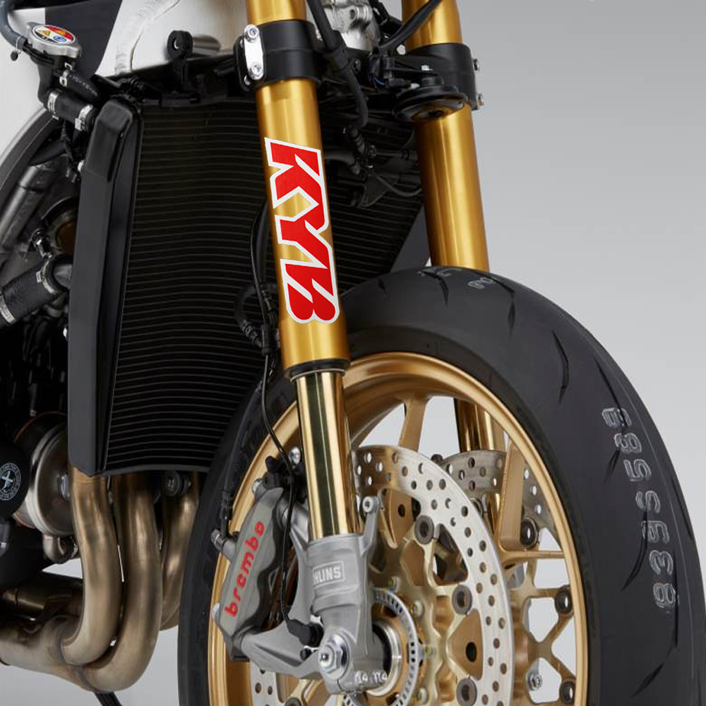 For Yamaha Honda Suzuki Kawasaki Ducati Motorcycle Fork KYB Wp Suspension Shock Sticker Reflective Motorcycle Accessories Decal