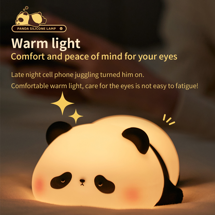 Neue Mini Panda Kleine Nachtlicht Kreative Wohnzimmer Nette Panda Pat 3-geschwindigkeit Einstellbare Licht Desktop Dekoration Cartoon geschenk