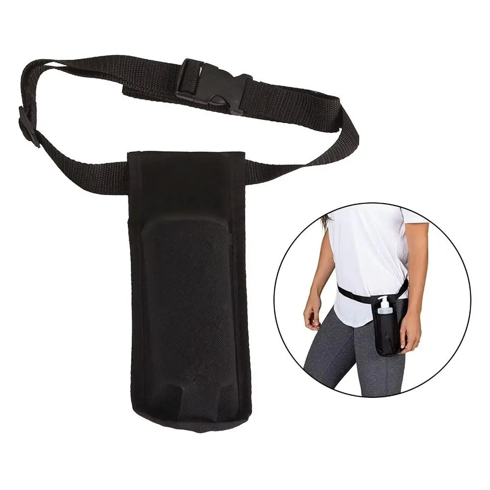 Funda para botella de masaje ajustable, soporte individual/doble, aceite de masaje, cinturón, bolsas de almacenamiento, cómodo y portátil