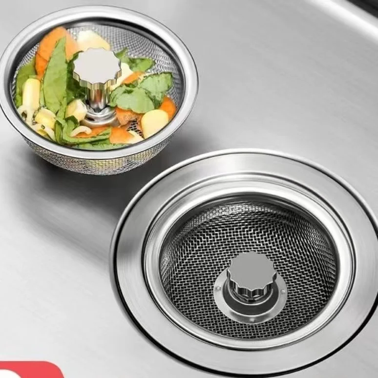 Küche Waschbecken Filter Edelstahl Anti-blocking Waschbecken Kanalisation Siebe Badezimmer Bodenabläufe Net Haar Catcher Müll Filter