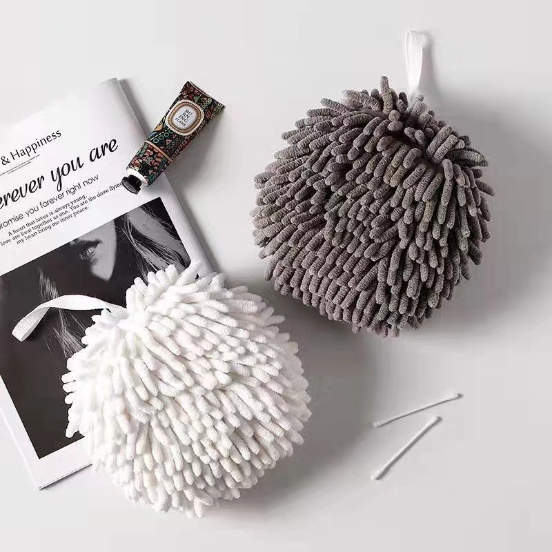 Ball for Wiping Hands and Towel for Wiping Hands Kitchen and Toilet Lovely Rag Hanging Towel Japanese Style Quick