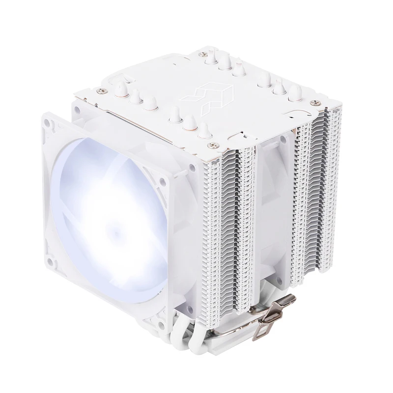 Z135 Tất Cả Trắng CPU Với 6 HeatPipes Hỗ Trợ 1700/1200/115x/AM4 Hiệu Quả 4Pin PWM ARGB quạt Êm Tích Hợp Đế Tản Nhiệt