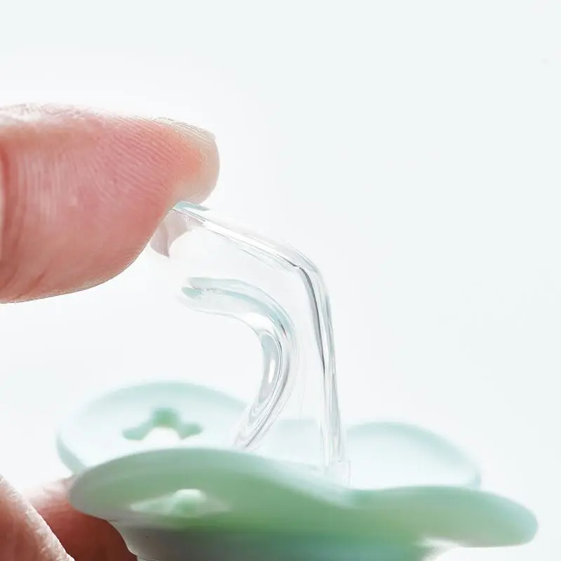 Bé Cho Hình Bướm Phẳng Núm Ti Silicone Ngủ Núm Vú Giả Sơ Sinh Bé Trai Bé Gái Cắn Nhai Tiếp Liệu Tròn Dẹt Cho Đầu