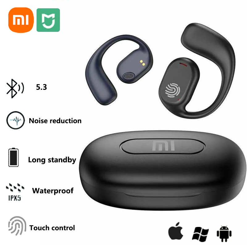 Słuchawki Xiaomi z przewodnictwem kostnym Bluetooth5.3 Bezprzewodowe sportowe słuchawki douszne HiFi 9D Stereo Wodoodporne sterowanie dotykowe Redukcja szumów