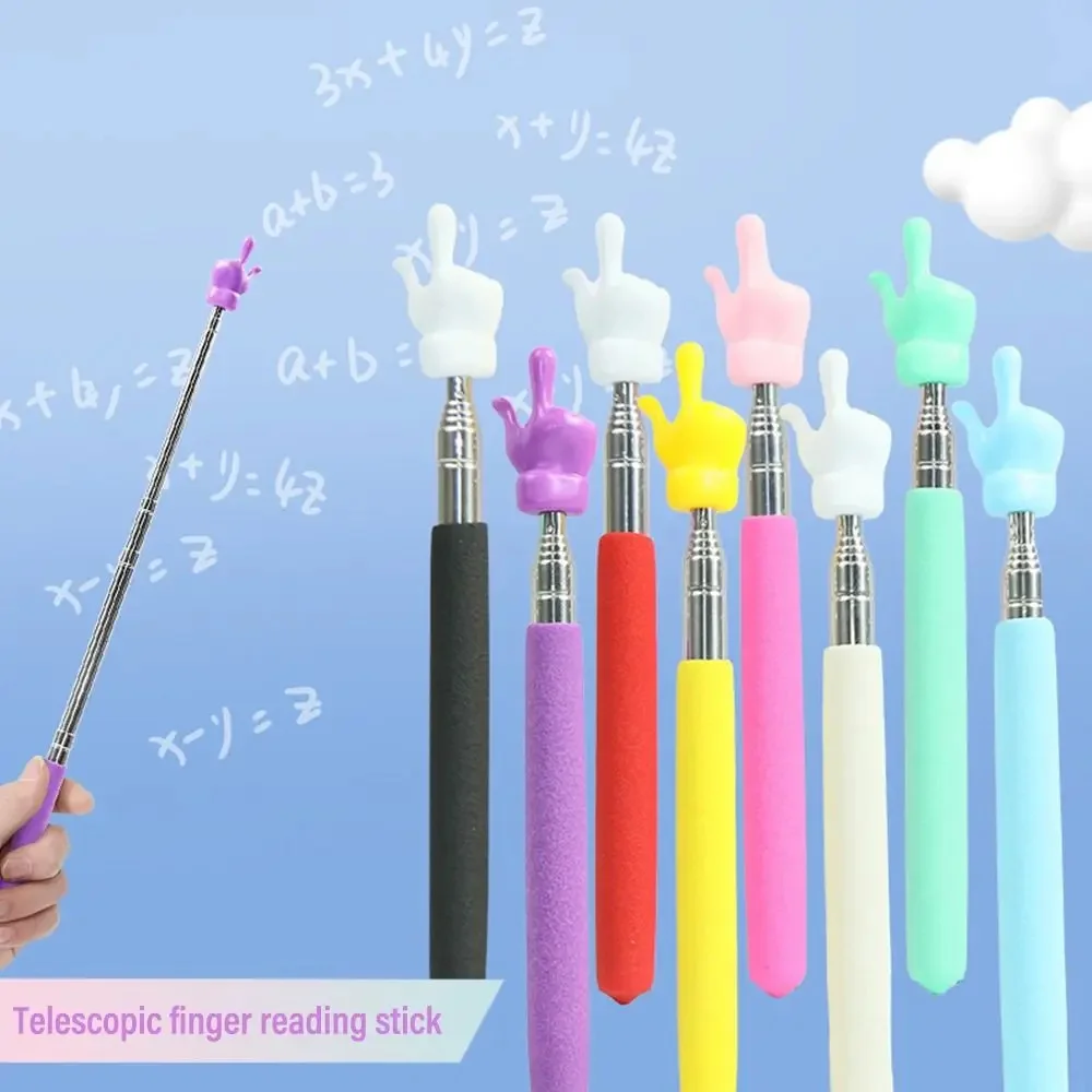 StainlessSteel Telescopic Classroom Finger Pointer Teaching Pointer Telescopic Rod Classroom Whiteboard Blackboard Pointer Stick