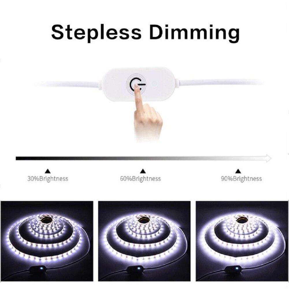 1M/3M/5M Usb Led Strip Light 5V 30Leds/M 2835 Dimbare Flexibele Lamp Tape Voor Tv Backlight Kamer Keuken Verlichting Lamp Decoratie