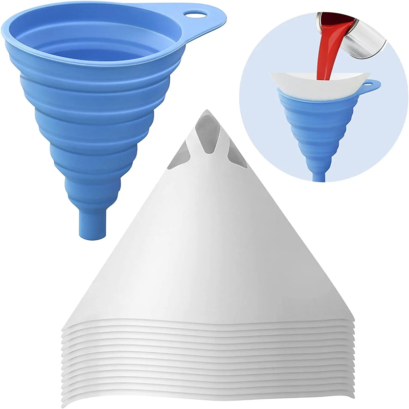 10-300Pcs Car Paint Spray Mesh Paper Filter Purifying Straining Funnel Disposable Paint Filter Conical Micron Paper Funnels Tool