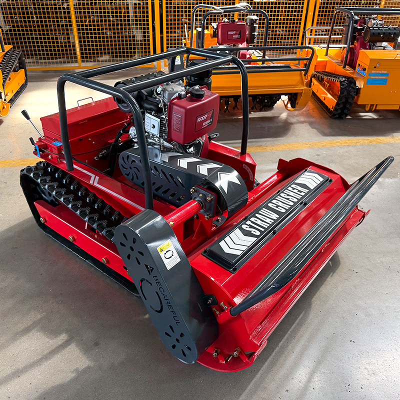 Aangepaste Hot Selling Afstandsbediening Crawler Bosmaaier Gras Mini Robot Verkopen Afstandsbediening Crawler Bosmaaier Gras