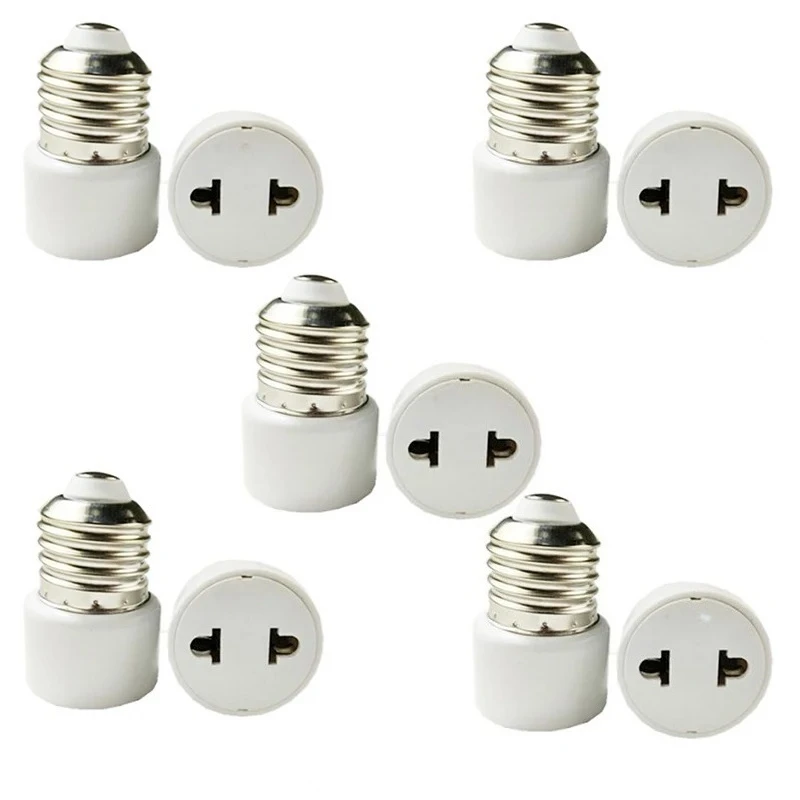 Vendita calda Pratico bianco E27 Portalampada Portalampada Base lampadina Adattatore Portalampada US /EU