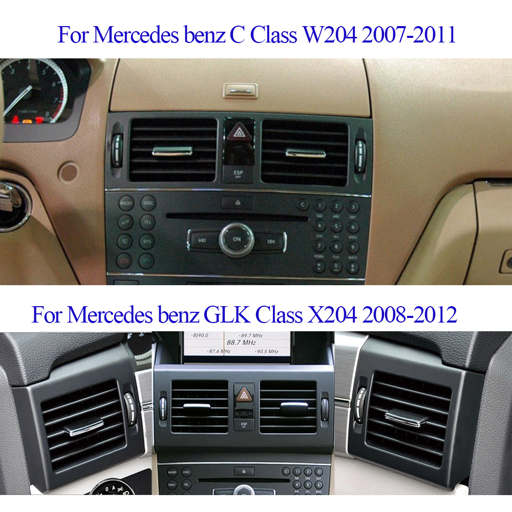 W204 X204 エアコンベントグリル出口タブクリップ AC パドルメルセデスベンツ C クラス GLK C180 C200 C260 C300 GLK300 GLK350