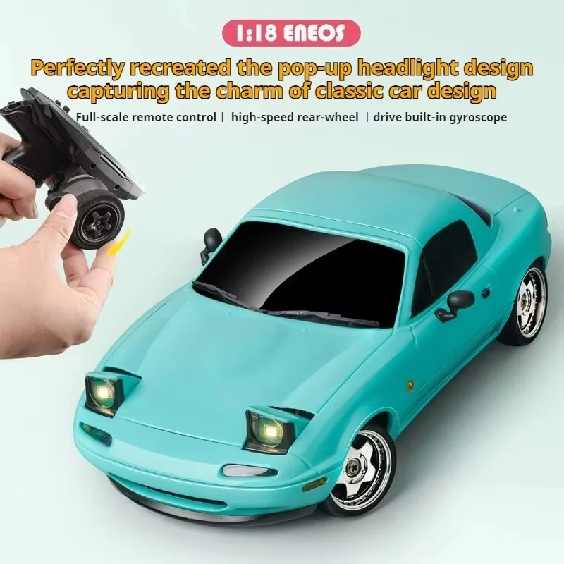 ในสต็อกใหม่ 1:18 น่ารัก Mx-5 Miata Rx7 Rc Drift รถ 2.4g Esp Gyro Flip-Up Light Full Scale รีโมทคอนโทรลของเล่นรถ xmas ของขวัญ