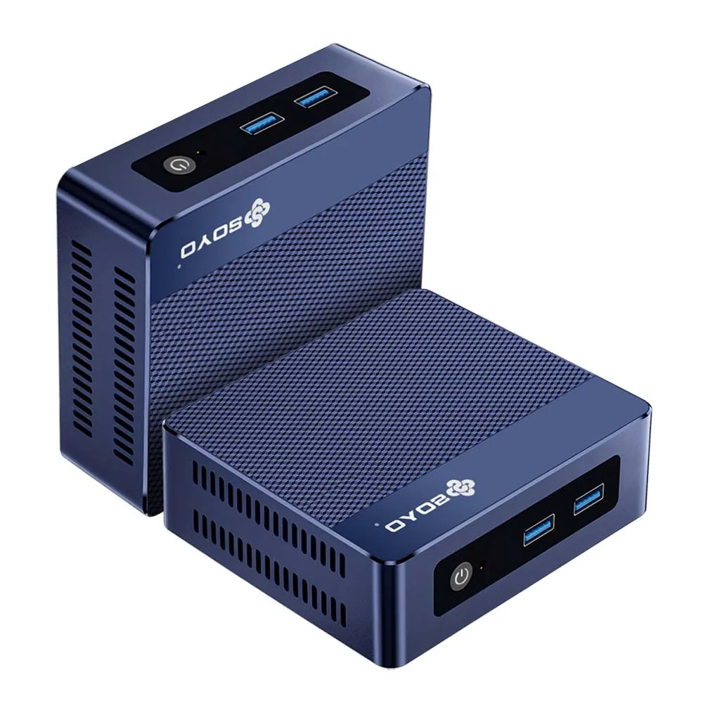 SOYO M4 Mini PC Computer AMD 3020E CPU Windows11 Pro 8GB DDR4 RAM 256GB M.2 SSD USB3.2 WiFi5 BT4.2 Household Mini Desktop host