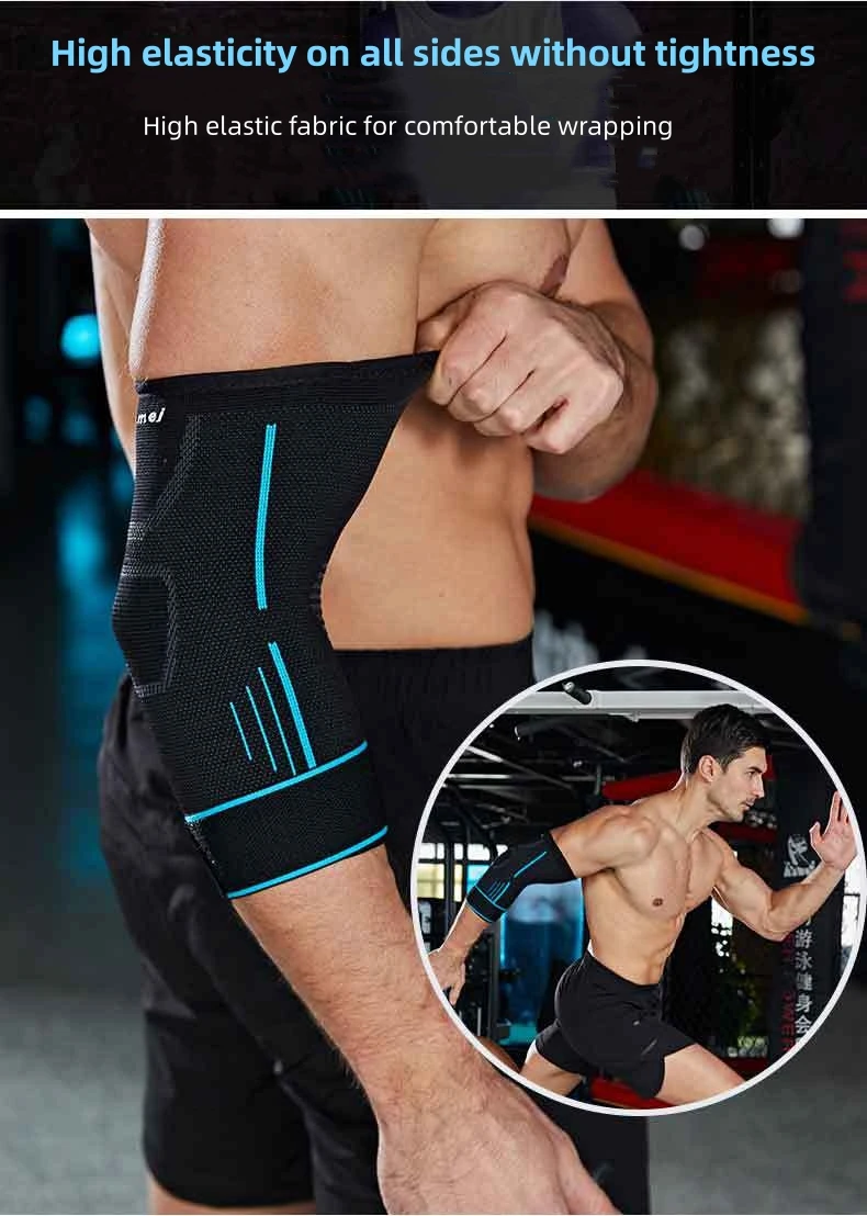 Coderas de vendaje para Fitness, funda de soporte de compresión para tendinitis, codo de tenis, Protector de soporte para reducir el dolor articular, 1 Uds.