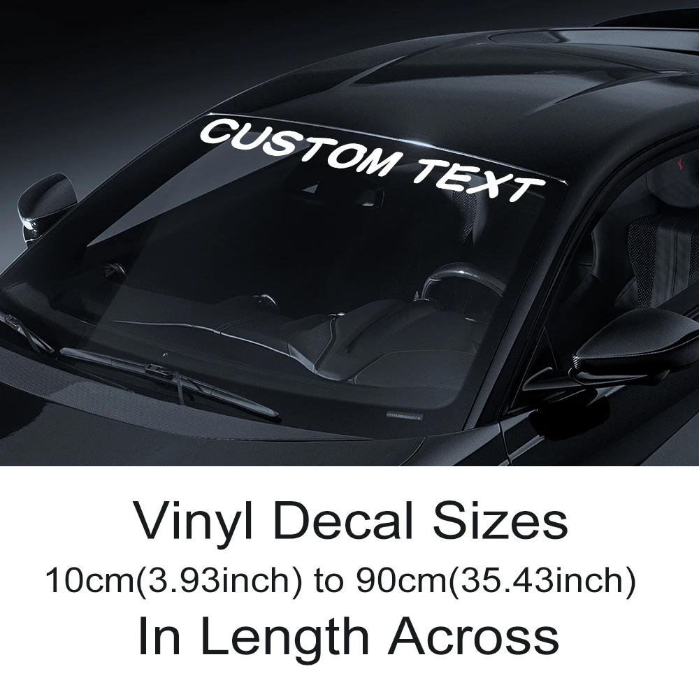 Наклейки на заказ, лобовое стекло автомобиля, персонализированный текстовый шрифт, виниловая декоративная наклейка, креативное окно, сделай сам, украшение для грузовика, автоаксессуары