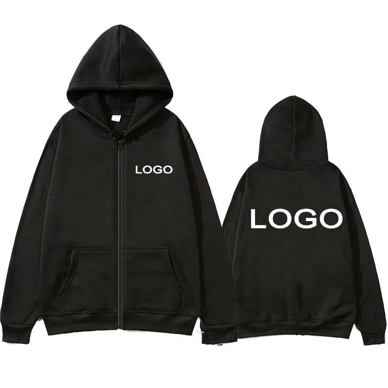 Sudadera con capucha con estampado personalizado para hombre y mujer, ropa informal holgada con cremallera, jersey con capucha de manga larga a la moda, sudaderas con personalidad