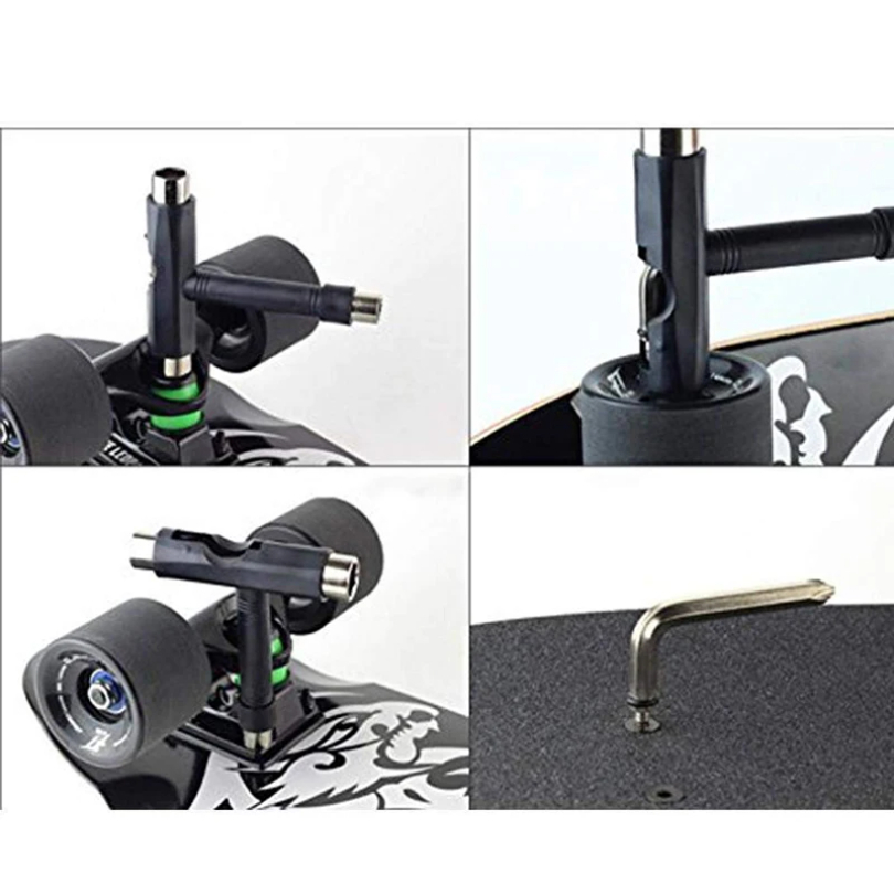 T Shape Skateboard Wrench Professional T Type Allen Key Longboard Skateboard Tools Board Roller Skate Wrench Tools Parts