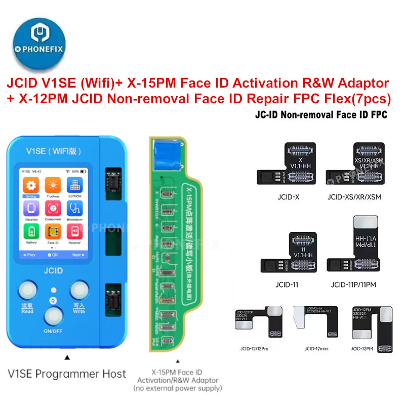 JCID Non-removal Face ID Repair FPC flex cable for iPhone X-15ProMax Battery Face ID issues fix DOT-Projector No Need Soldering