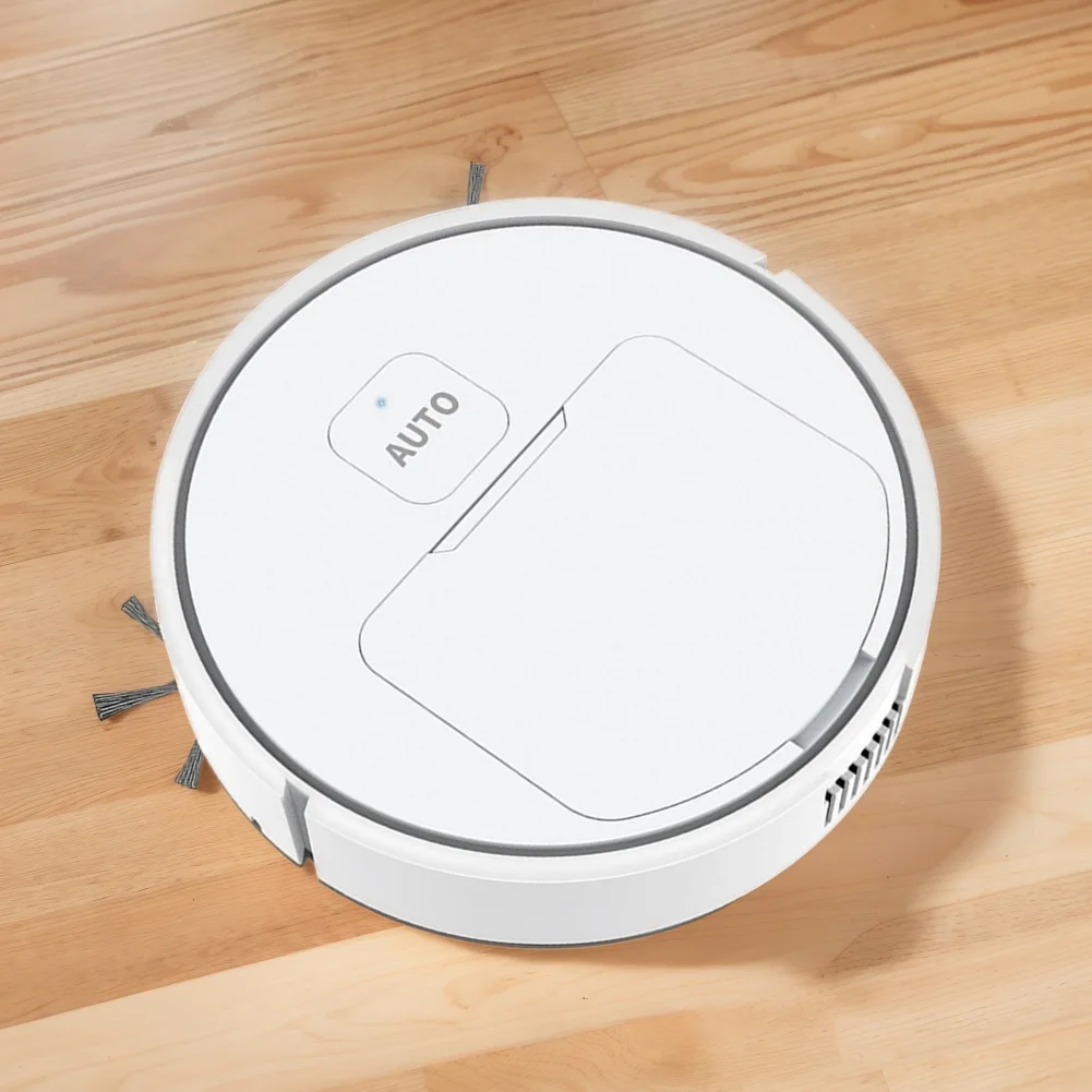Robot aspirador 3 en 1 recargable por USB, navegación inteligente para evitar objetos, limpieza automática, máquina barredora