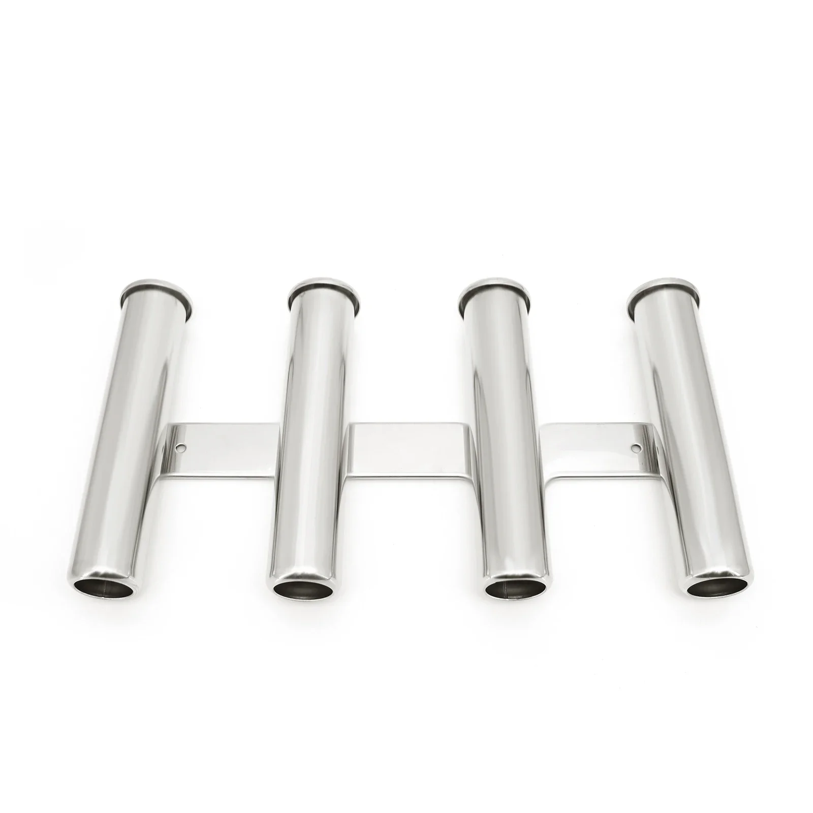  Ad 1 conjunto de suporte de vara de montagem, 4 tubos de ligação, suporte de vara de pesca, montado na parede para barco marinho, instalação firme, portátil, caiaque, iate